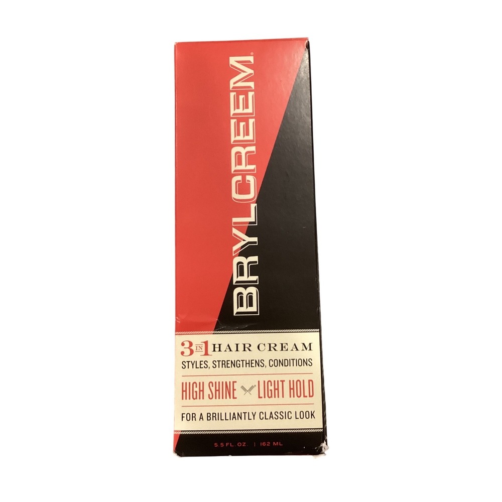 Brylcreem 3-in-1 Hair Cream High Shine Light Hold 5.5 oz 162 ml‎ New in Box